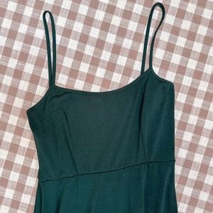 Vintage 1990s / y2k Deep Teal Sparkle Formal Dress